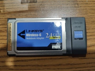 Linksys Cisco Wireless-G Notebook Adapter 2.4 GHz 802.11g WPC54G Ver.2 FREE SHIP - Image 1 of 2