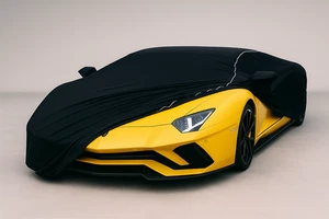 Ganzgarage Indoor Stretch Cover Carcover für Lamborghini Aventador Schwarz - Picture 1 of 7