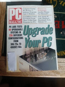 1992 DECEMBER 8 PC MAGAZINE - UPGRADEABLE PCS FRONT COVER - Picture 1 of 12