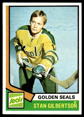 1974-75 Topps #223 Stan Gilbertson California Golden Seals - Image 1 of 2