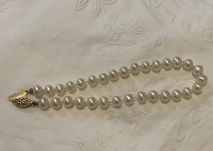 Vintage Perlenarmband 14kt Gelbgold  - Bild 1 von 9