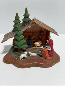Presepe Vintage Plastica Sacra Famiglia Mangiatoia Made In Hong Kong LEGGI Descrizione - Foto 1 di 10