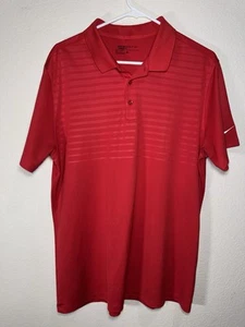 Nike Shirt Herren Large Kurzarm Golf leicht Dri-Fit rot Freizeit - Bild 1 von 3