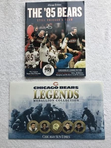 '85 Bears World Champs Commemorative Magazines + Bears Legends Medallion Folder - Picture 1 of 16
