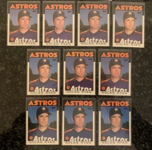 NOLAN RYAN CARD LOT (1986 TOPPS BASEBALL)..........10 TOTAL! - Picture 1 of 2