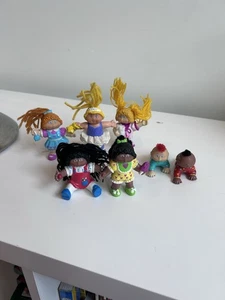 Lote de 7 mini figuras de PVC vintage de los años 80 Cabbage Patch para niños - Imagen 1 de 2