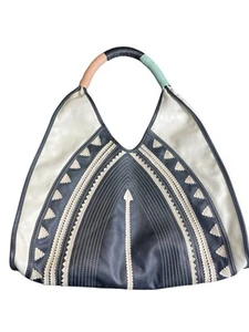 Milly Blanco bohemian FAUX leather shoulder bag Luxury Limited Edition NWT - Picture 1 of 13