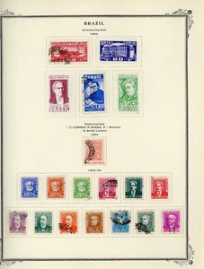BRAZIL Selections on Scott Specialty Album Page Lot #24 - SEE SCAN - $$$ - Picture 1 of 1