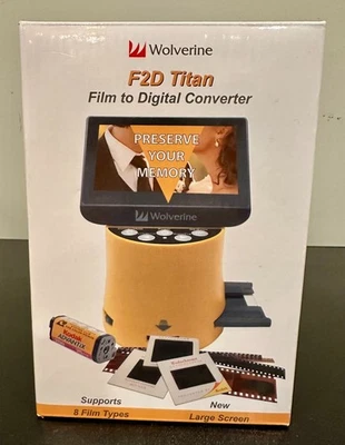 Convertidor de película a digital Wolverine F2DTITAN Titan 8 en 1 pantalla grande *NUEVO* Foto 1 de 4