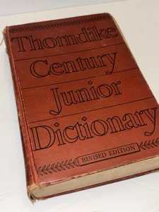 Vintage Thorndike Century Junior Dictionary 1942 Illustrated, Fair Condition - Picture 1 of 19