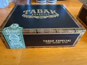Tabak Especial Toro Oscuro leere Holz Zigarrenkiste 9,25" x 8"x3" Andenken Halter - Bild 1 von 3