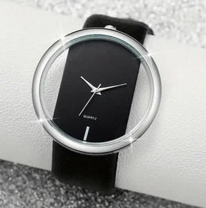 Elegante Reloj de Cuarzo Hueco Transparente Nuevo - Imagen 1 de 4