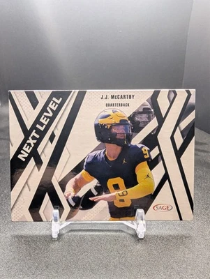 2024 SAGE Draft Low Series #80 J.J. McCarthy Next Level Michigan Wolverines - Image 1 of 2