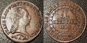 Austria - Franz I - 1 Kreuzer 1812 A, Vienna Extremely Fine ! KM# 2112 - Picture 1 of 1
