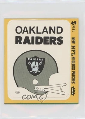 1977 Fleer Teams in Action Team Hi-Gloss Oakland Raiders #OAKH Patch - Image 1 of 2