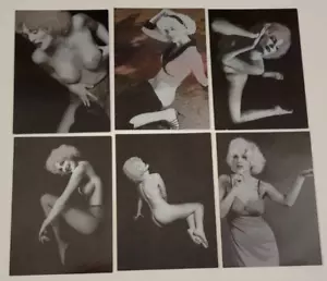 2000 JULIE STRAIN'S Marilyn Monroe COMPLETE OMNICHROME CHASE CARD SET L1 L6 Rare - Picture 1 of 5