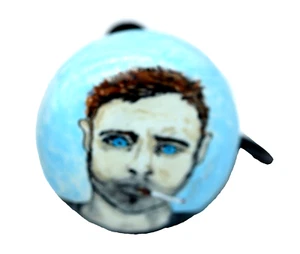 Campana bicicletta personalizzata dipinta a mano Breaking Bad Jesse Pinkman regalo ciclista ciclismo - Foto 1 di 8
