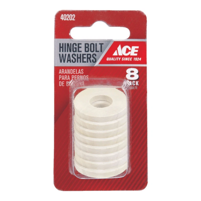 ACE 40202 Toilet Seat Hinge Bolt Washers Pkg. of 8