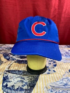 Vintage MLB Chicago Cubs Blue Mesh Baseball Cap - OSFM - Bild 1 von 5