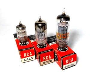 ALTEC 436C 438 Compressor Amplifier RCA USA NOS Tube Set 6AL5 6BC8 6CG7 - Picture 1 of 1