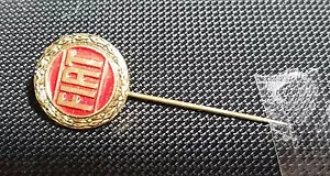Fiat Anstecknadel Logo lackiert Kranz golden-schwarz 17mm - Picture 1 of 1