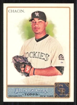2011 Topps Allen & Ginter JHOULYS CHACIN Glossy card /999 COLORADO ROCKIES #4 - Image 1 of 2