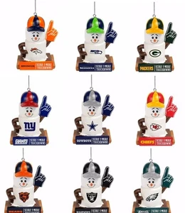 NFL Football Team Logo Smores Holiday Christmas Tree Ornament - Pick Team - Picture 1 of 20