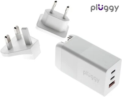 Pluggy 65W USB C Wall Fast Charger Adapter, 3-Port PD3.0 QC Power Wall Charging - Image 1 of 4
