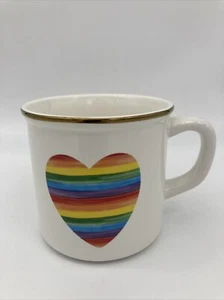 Tazza Pottery Barn The Trevor Project CUORE ARCOBALENO - Foto 1 di 3