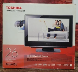 Toshiba 26in LCD HDTV/DVD Combo (26LV610U) w/ ORIGINAL BOX - Picture 1 of 6