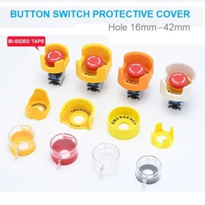 5PcsProtective Cover Emergency Stop Button Flip Cover Protection Wrong Operation - Picture 1 of 37
