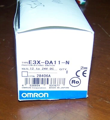 Omron E3X-DA11-N E3XDA11N Photoelectric Switch New in Box NIB - Image 1 of 4