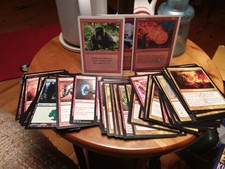 64 cards inc FIREBALL MAGIC GATHERING CARD 1995