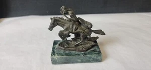 Fredrick Remington 4" Bronze Statue "Cheyenne" By Andrea By Sadek - Picture 1 of 9