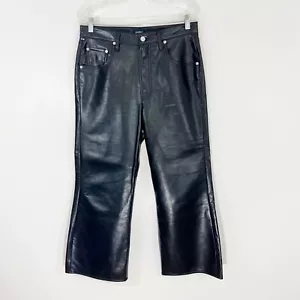 Pantalón Gaucho Citizens of Humanity Cuero Reciclado Negro Talla 28 - Imagen 1 de 11