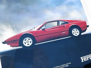 Original Ferrari 308 magazine advertisement reprint laminated 5 mil...nice! - Picture 1 of 2