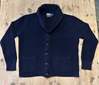Polo Ralph Lauren Cotton Knit Shawl-Collar Cardigan Navy Men’s XL Retail $268