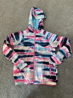 Nike Girls Flight Wt Aop Windrunner - Blue Lagoon/Clearwater/Pó Rosa Tamanho XL - Imagem 1 de 4