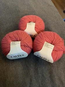Calves- 100% Merino Wool Yarn - 50g- Super soft! Lot Of 3. Color 1206 Lot# 5105 - Picture 1 of 3