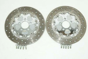 Harley-Davidson sun star dual disc brake floating rotors 44823-00 dyna fxr sport - Foto 1 di 10