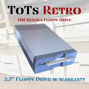 Replica unità Commodore 1581 3,5"" 2 tonalità GRIGIO per Commodore c64 c128 CBM - Foto 1 di 14