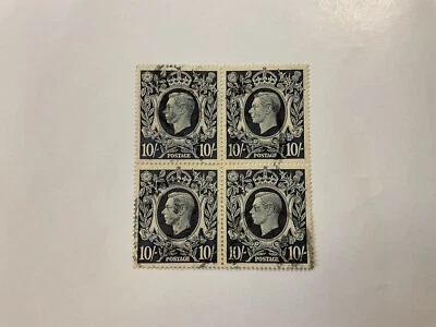 Gran Bretaña, bloque Scott’s # 251, usado, cancelación muy ligera, SCV 100,00 Foto 1 de 3