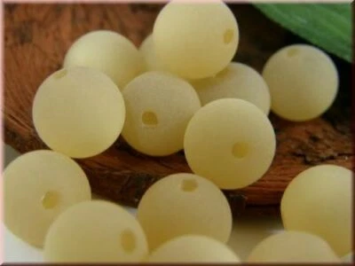  10 Stk. Polarisperlen rund 10mm matt apricot A250-F - Bild 1 von 2