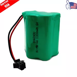 Ni-MH AA 6V 1300mAh Rechargeable Battery Fit Solar Light Remote Car RC 1-Pack - Picture 1 of 7