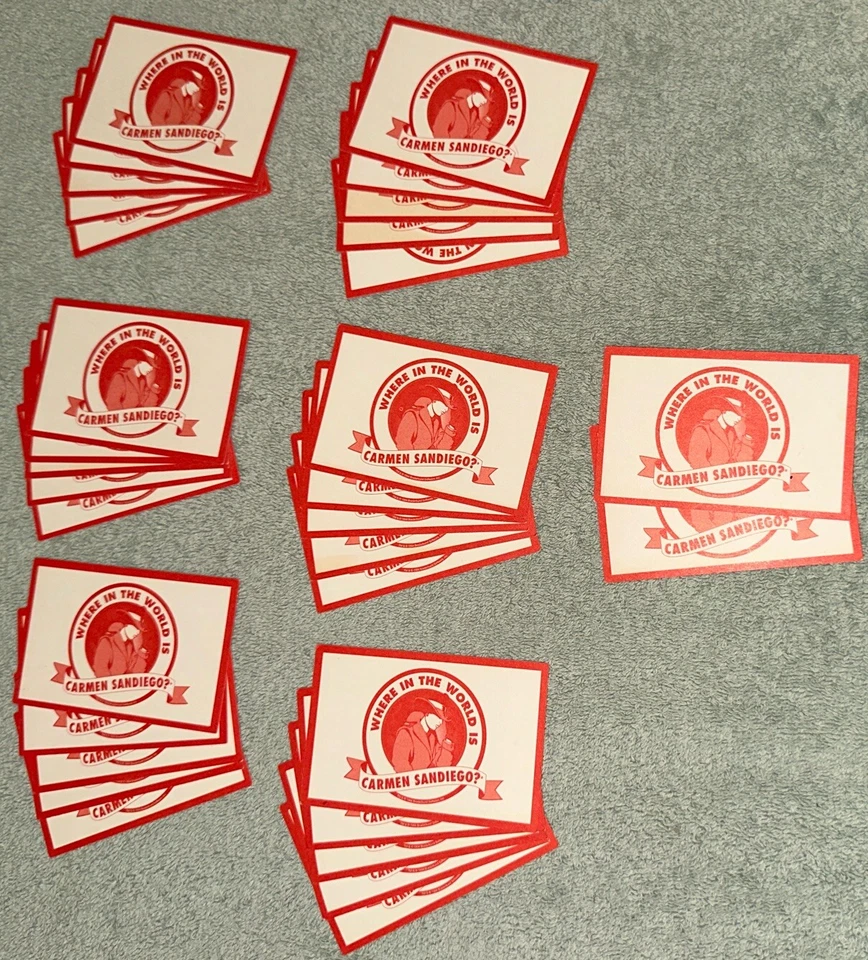 ¿Dónde en el mundo está Carmen Sandiego? Tarjetas de región de PC de repuesto Jr Det Ed Foto 1 de 4