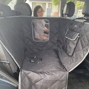 β’ Dog Car Seat Cover for Back Seat Half Dog Seat Cover Dog Car Hammock Pet Car S - Picture 1 of 8