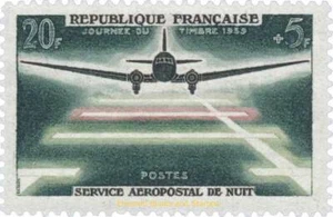 EBS France 1959 - Night Airmail - Service Aéropostal de Nuit - YT 1196 - MNH** - Picture 1 of 1