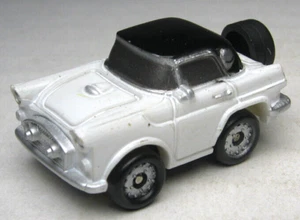 1986 GALOOB MICRO MACHINES 1956 FORD THUNDERBIRD WHITE 1 1/4" CAR W/ BLACK TOP - Picture 1 of 6