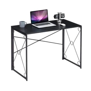 VECELO Folding Computer Desk 39.4'', Simple Laptop Table Home Office Workstat... - Picture 1 of 6
