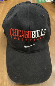 Vintage Nike Chicago Bulls Strap Back Hat Mini Swoosh The Last Dance 90s 2 Color - Picture 1 of 10